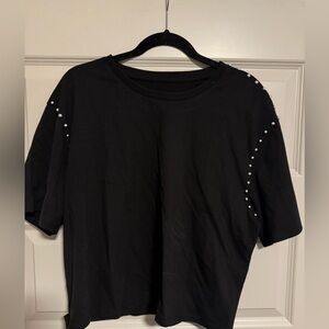 Black Gromit Embellished Women's Top